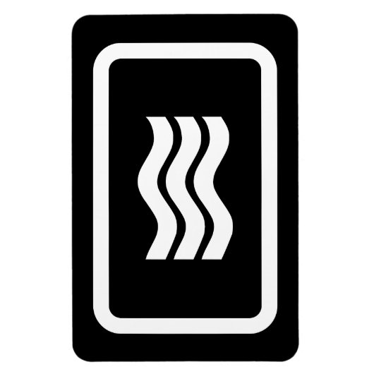 Zener Card | 3 Vertikale Wavy Lines Magnet (Vertikal)