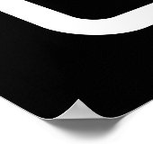 Zener Card | 3 Vertikale Wavy Lines Poster (Ecke)