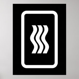 Zener Card   3 Vertikale Wavy Lines Poster