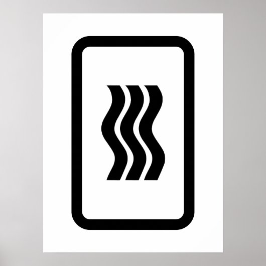 Zener Card | 3 Vertikale Wavy Lines Poster (Vorne)