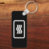 Zener Card | 3 Vertikale Wavy Lines Schlüsselanhänger (Rückseite)
