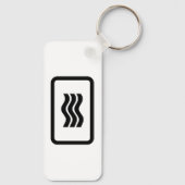 Zener Card | 3 Vertikale Wavy Lines Schlüsselanhänger (Rückseite)
