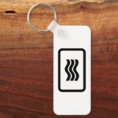 Zener Card | 3 Vertikale Wavy Lines Schlüsselanhänger (Vorderseite)