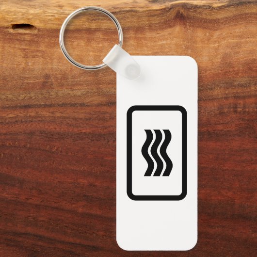 Zener Card | 3 Vertikale Wavy Lines Schlüsselanhänger (Vorderseite)