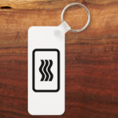 Zener Card | 3 Vertikale Wavy Lines Schlüsselanhänger (Rückseite)