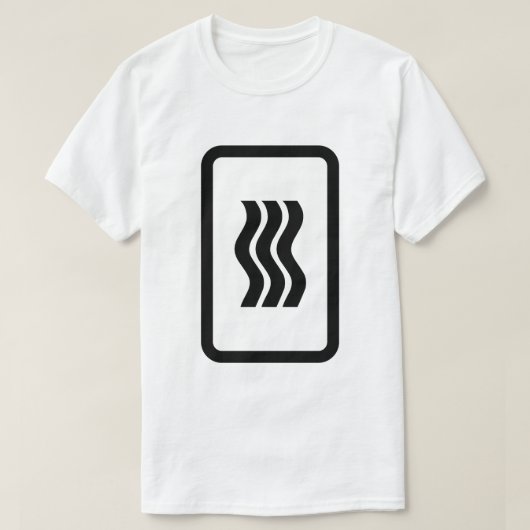 Zener Card | 3 Vertikale Wavy Lines T-Shirt (Design vorne)