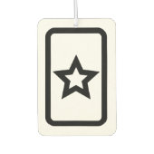 Zener Card | Hollow 5 Point Star Autolufterfrischer (Vorderseite)