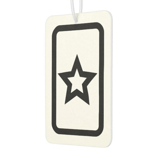 Zener Card | Hollow 5 Point Star Autolufterfrischer (Links)