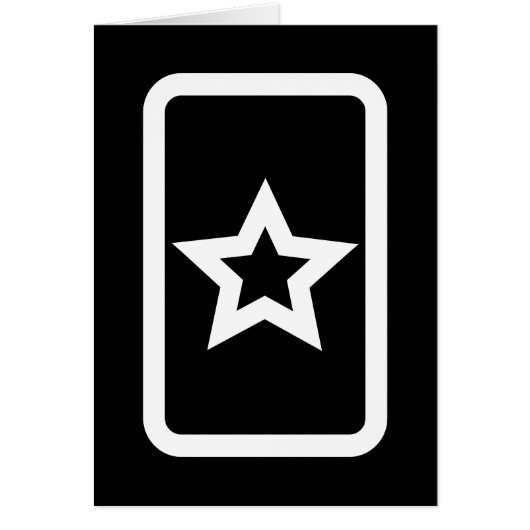 Zener Card | Hollow 5 Point Star Card (Vorne)