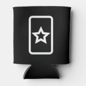 Zener Card | Hollow 5 Point Star Dosenkühler (Vorderseite)