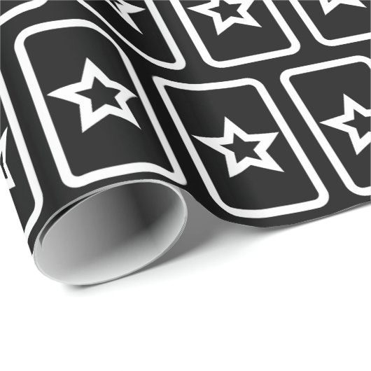 Zener Card | Hollow 5 Point Star Geschenkpapier (Rolleneckpunkt)