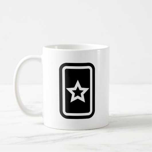 Zener Card | Hollow 5 Point Star Kaffeetasse (Links)