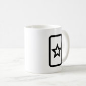 Zener Card | Hollow 5 Point Star Kaffeetasse (VorderseiteRechts)