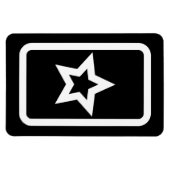 Zener Card | Hollow 5 Point Star Magnet (Horizontal)