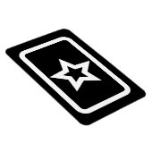 Zener Card | Hollow 5 Point Star Magnet (Rechte Seite)