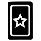 Zener Card | Hollow 5 Point Star Magnet (Vertikal)