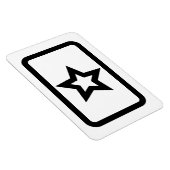 Zener Card | Hollow 5 Point Star Magnet (Rechte Seite)