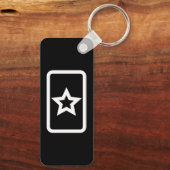 Zener Card | Hollow 5 Point Star Schlüsselanhänger (Rückseite)