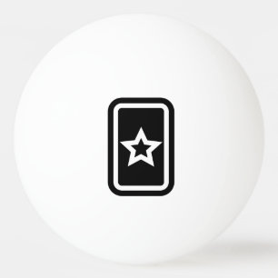 Zener Card Hollow 5 Point Star Tischtennisball
