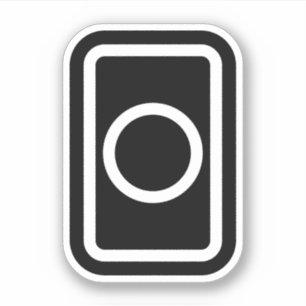 Zener Card   Hollow Circle Aufkleber