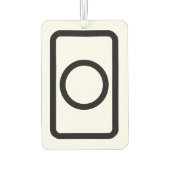 Zener Card | Hollow Circle Autolufterfrischer (Rückseite)