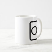 Zener Card | Hollow Circle Kaffeetasse (VorderseiteRechts)