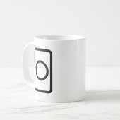 Zener Card | Hollow Circle Kaffeetasse (Vorderseite Links)