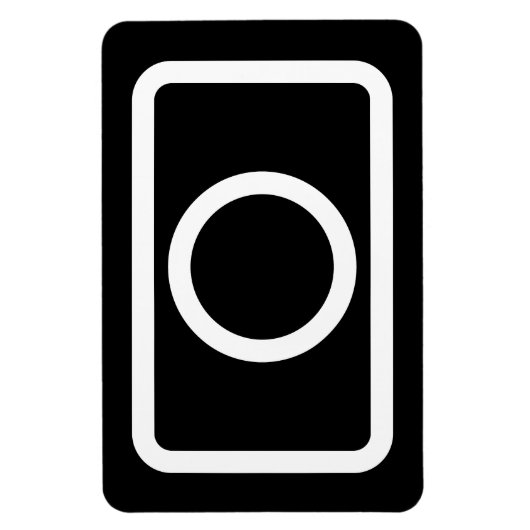 Zener Card | Hollow Circle Magnet (Vertikal)