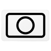 Zener Card | Hollow Circle Magnet (Horizontal)