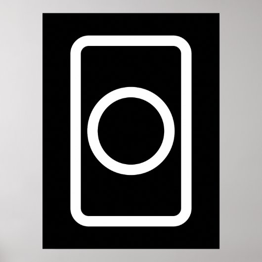 Zener Card | Hollow Circle Poster (Vorne)