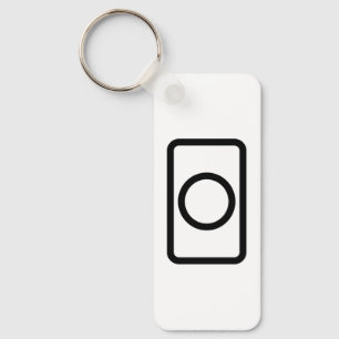 Zener Card   Hollow Circle Schlüsselanhänger