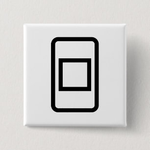 Zener Card   Hollow Square Button