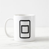Zener Card | Hollow Square Kaffeetasse (Links)