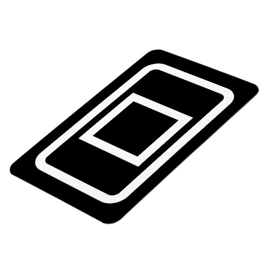 Zener Card | Hollow Square Magnet (Linke Seite)