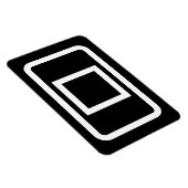 Zener Card | Hollow Square Magnet (Rechte Seite)