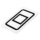 Zener Card | Hollow Square Magnet (Linke Seite)