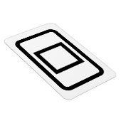 Zener Card | Hollow Square Magnet (Rechte Seite)