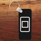 Zener Card | Hollow Square Schlüsselanhänger (Vorderseite)