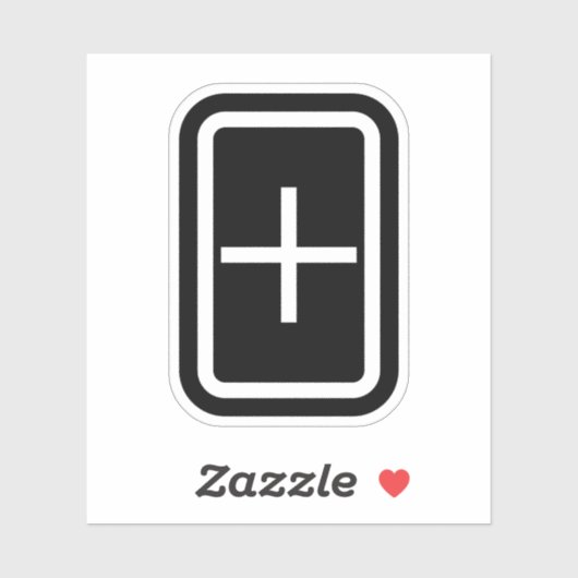 Zener Card | Pluszeichen Aufkleber (Blatt)