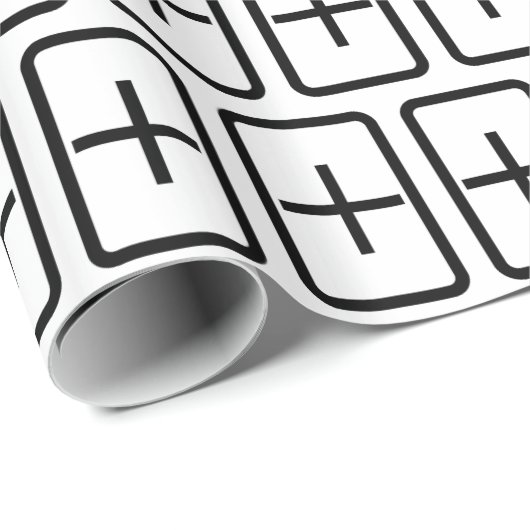 Zener Card | Pluszeichen Geschenkpapier (Rolleneckpunkt)