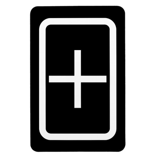 Zener Card | Pluszeichen Magnet (Vertikal)