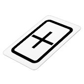 Zener Card | Pluszeichen Magnet (Linke Seite)