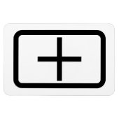 Zener Card | Pluszeichen Magnet (Horizontal)