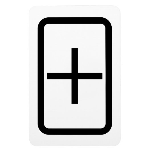 Zener Card | Pluszeichen Magnet (Vertikal)