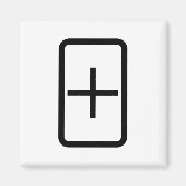 Zener Card | Pluszeichen Magnet (Vorne)