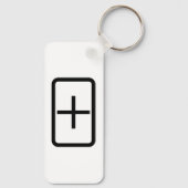Zener Card | Pluszeichen Schlüsselanhänger (Rückseite)
