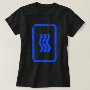 Zener-Karte 3 vertikale Wellenlinien {Vintage} T-Shirt