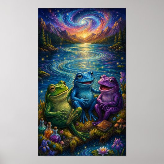 ZenFroschporträt Poster (Vorne)