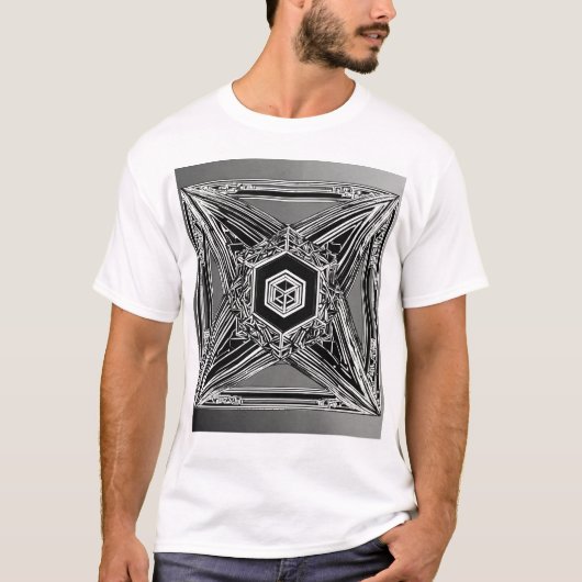 "Zenith of Existence: Tesseract Tesseract Body Fra T-Shirt (Vorderseite)