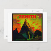 Zenith Orange LabelWhittier, CA Postkarte (Vorne/Hinten)
